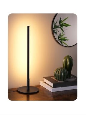 LED Table Lamp Minimalist Bedside Light Black Touch Dimmable